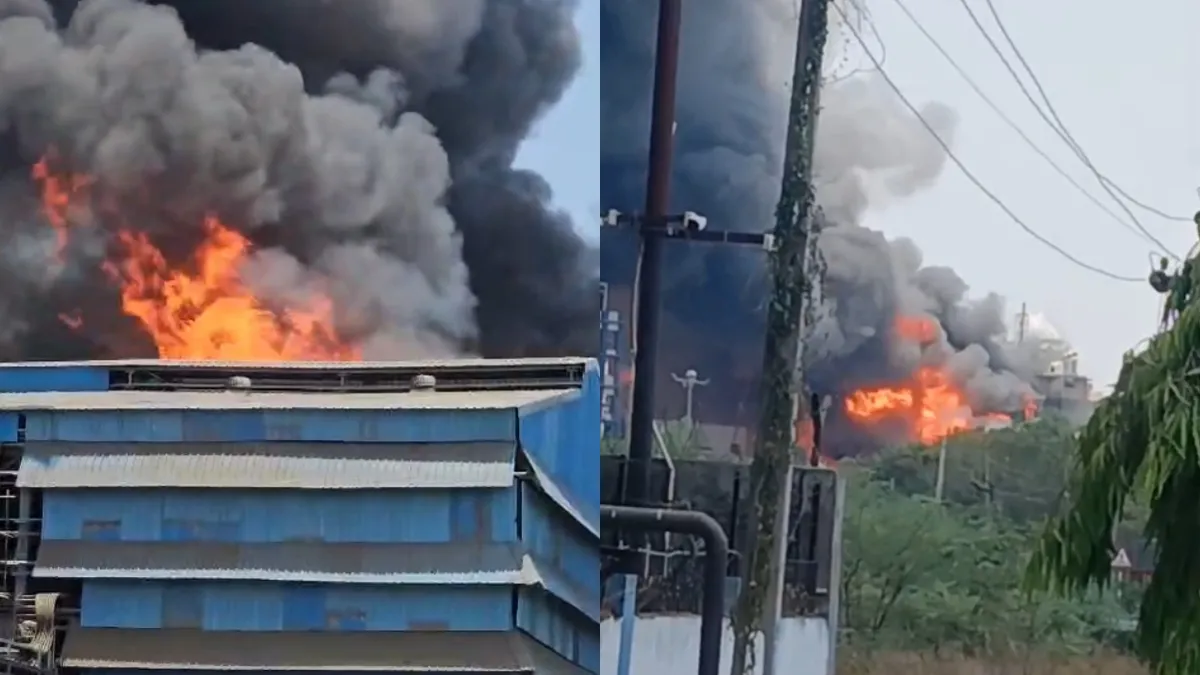 झगड़िया GIDC में भीषण हादसा, मेट्रोपोलिटन एक्सीकेम कंपनी में ब्लास्ट के बाद आग