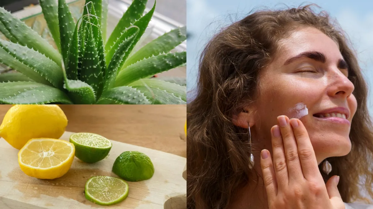 एलोवेरा में नींबू का रस मिलाकर चेहरे पर लगाने से क्या होता है?