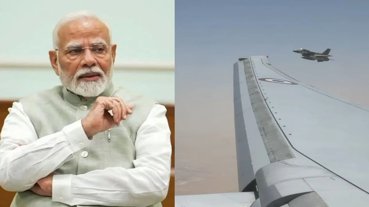 PM मोदी के प्लेन को UAE के एयरस्पेस में घुसते हुए यूं किया गया स्कॉर्ट, सामने आया वीडियो