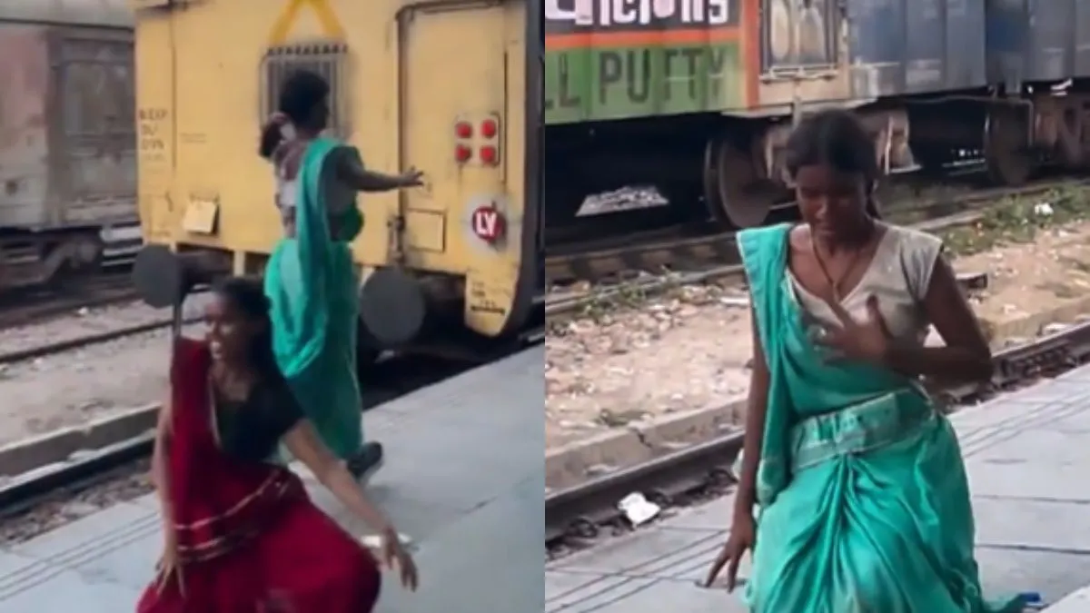 ये रेलवे प्लेटफॉर्म है या फिर रील का अड्डा? वायरल Video जरा आप भी देखिए