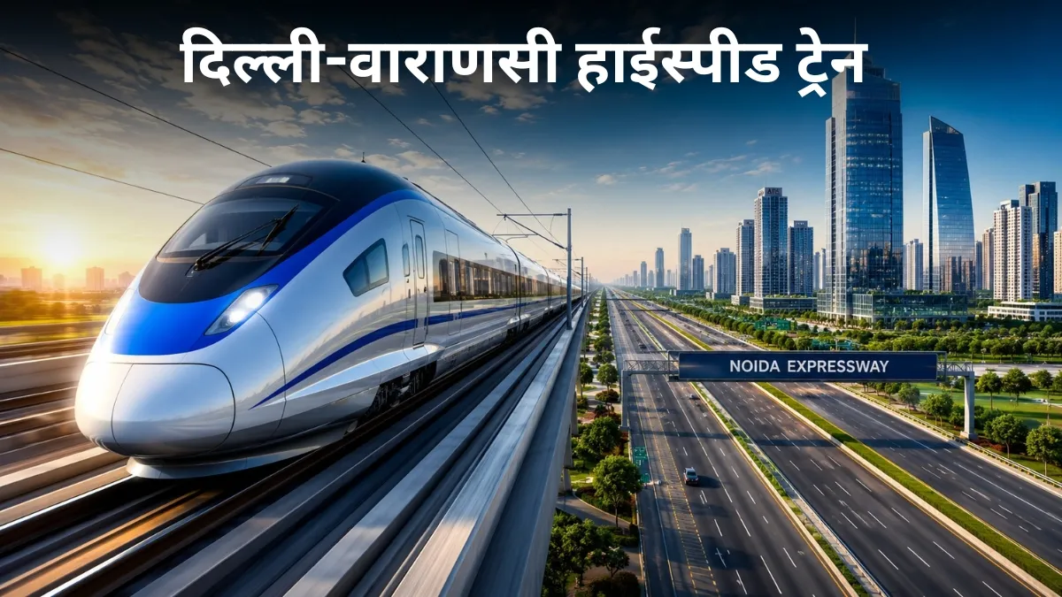 गौतमबुद्ध नगर में बनेंगे दिल्ली-वाराणसी हाईस्पीड ट्रेन के 3 स्टेशन, देखें पूरा रूट मैप