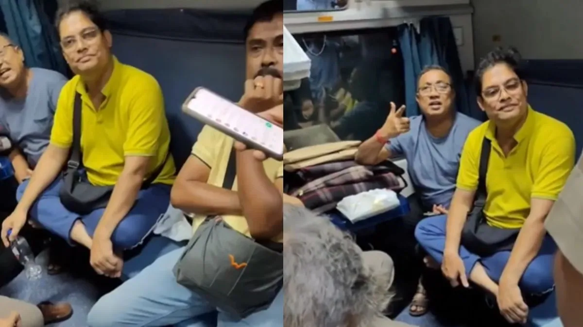 ट्रेन में शराब पी रहे यात्रियों को देख भड़का पैसेंजर, Video बनाते हुए जमकर निकाली भड़ास; देखें तीखी बहस